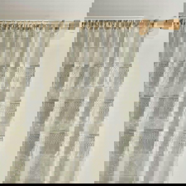 Pineapple Elephant Izmir Stone Tab Top Voile