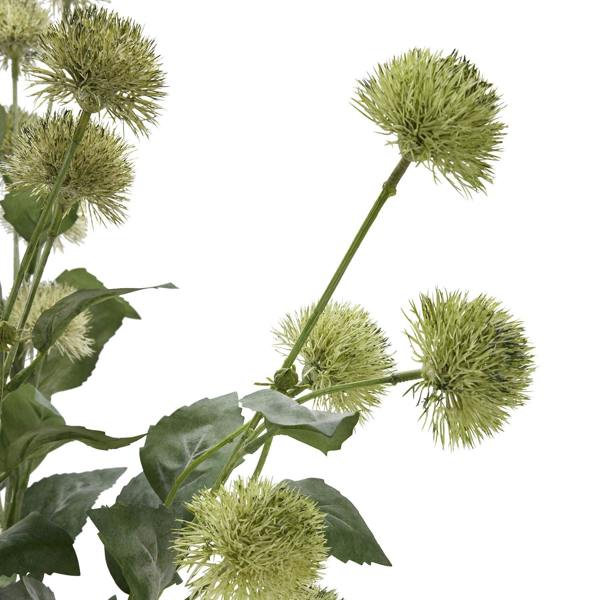 Wyld Haus Set of 3 Artificial Flowers Thistle Globe Stems