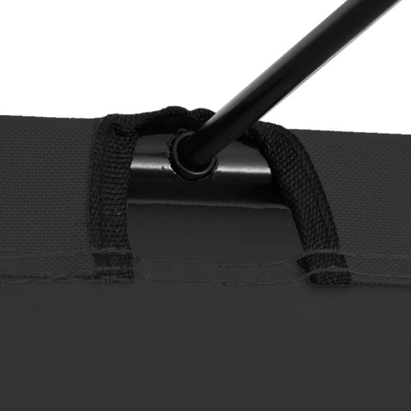 Berkfield Camping Bed 180x60x19 cm Oxford Fabric and Steel Black