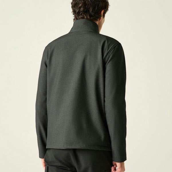 Regatta Mens Cera V Wind Resistant Soft Shell Jacket - Ash Marl - 