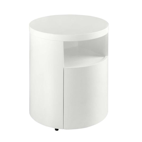Angel Cerdá Bedside Table White Wood 7006