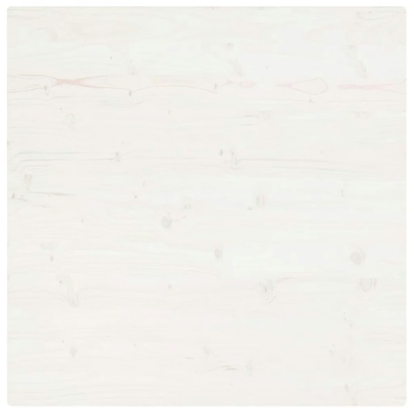 Berkfield Table Top White 70x70x2.5 cm Solid Wood Pine Square