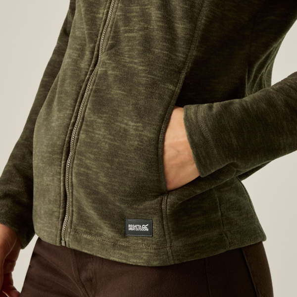 Regatta Womens Mayse Full Zip Fleece Jacket - Bark Green