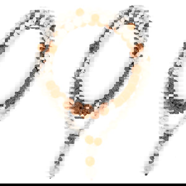 Myga Bodhi Mala Bead Necklace