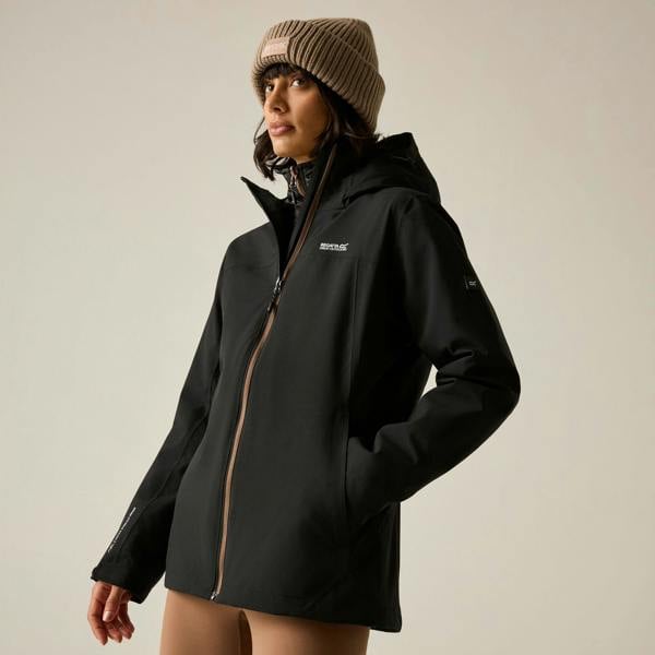 Regatta Womens/Ladies Wentwood 3 in 1 Jacket - Black/Mocha - 