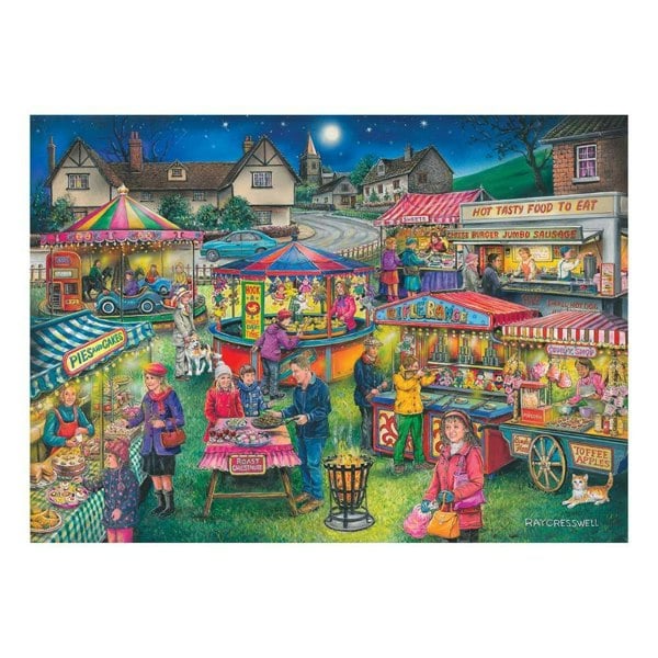 The House of Puzzles Village Fayre BIG 500 Piece Jigsaw Puzzle