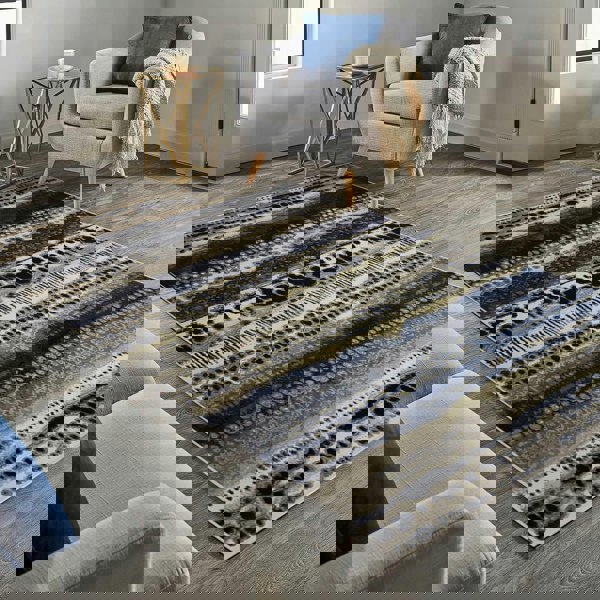 Batik Multicolour Abstract Rug | Unique Design | The Rugs