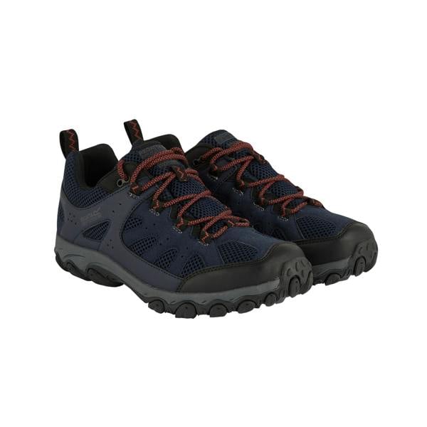 Regatta Mens Edgepoint IV Low Walking Shoes - Navy/Potters Clay
