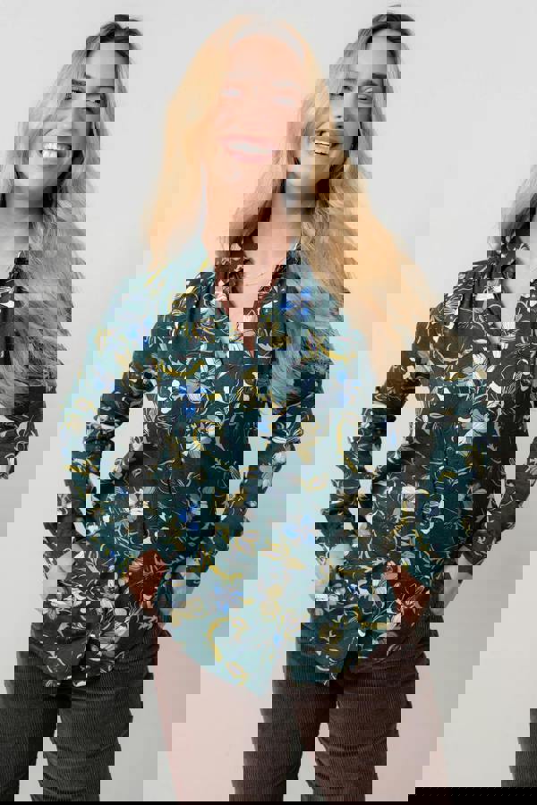 Beech Printed Shirt Green | Lily and Me Clothing