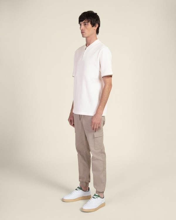 Larsson & Co Heavy T-Shirt With Baseball Collar