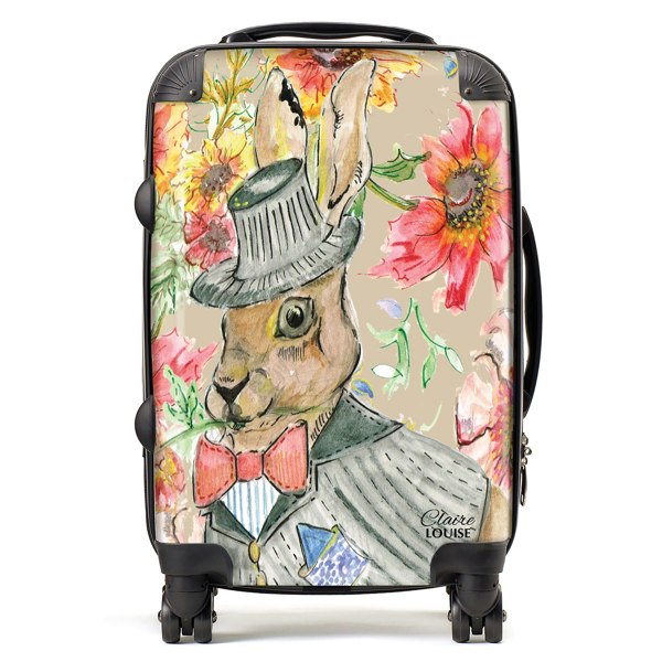 Claire Louise Cottage Floral Hare Suitcase