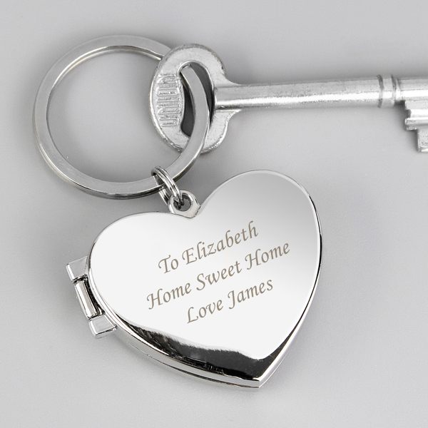 Personalised Memento Company Personalised Heart Photoframe Keyring