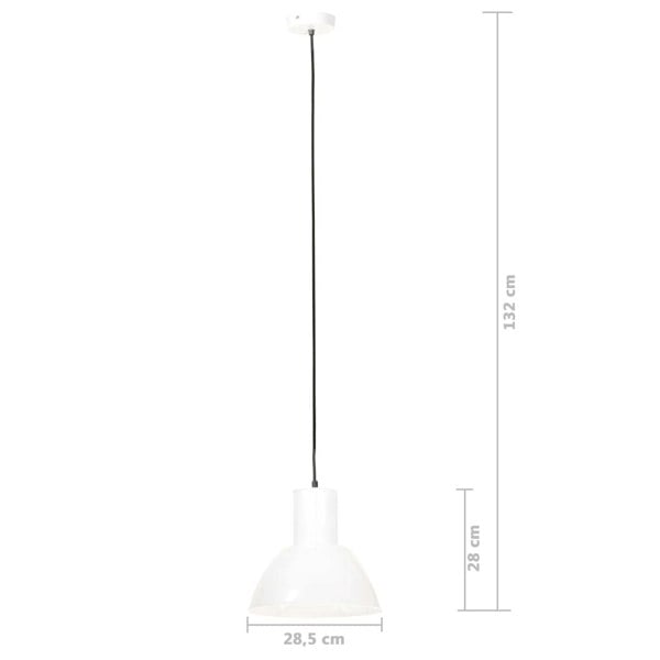 Berkfield Hanging Lamp 25 W White Round 28.5 cm E27
