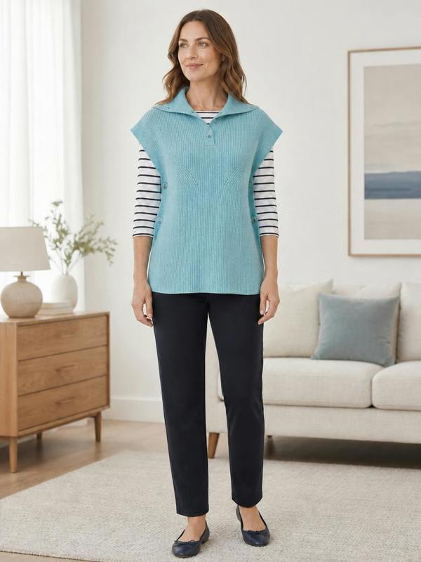 VIZ-A-VIZ Button Collared Tabard