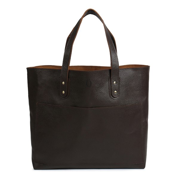 Dötch Club Leather Tote Bag - Brown