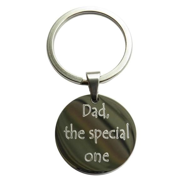 Aye Do Gifts Men's Round Message Keyring | Gift for Him