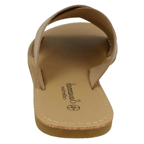 Savannah Ladies Savannah Flat X Strap Mules