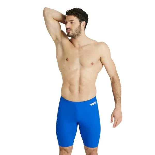 Arena Team Solid Swim Jammer in royal blue with white logo and black trim