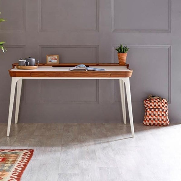 Brannan Office Desk, Wood-Weilai Concept-Weilai Concept