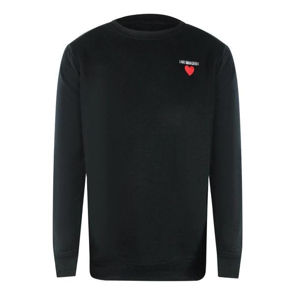 Love Moschino Heart Logo Black Sweater - Nova Clothing