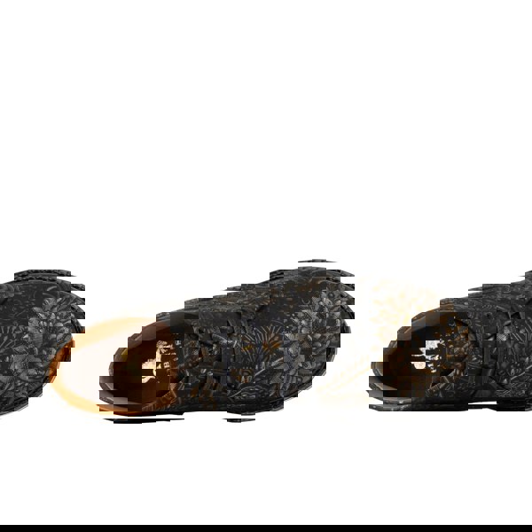 Embassy London Laviva - Black Gold - Women's wide fitted leather ankle boot with rubber soles