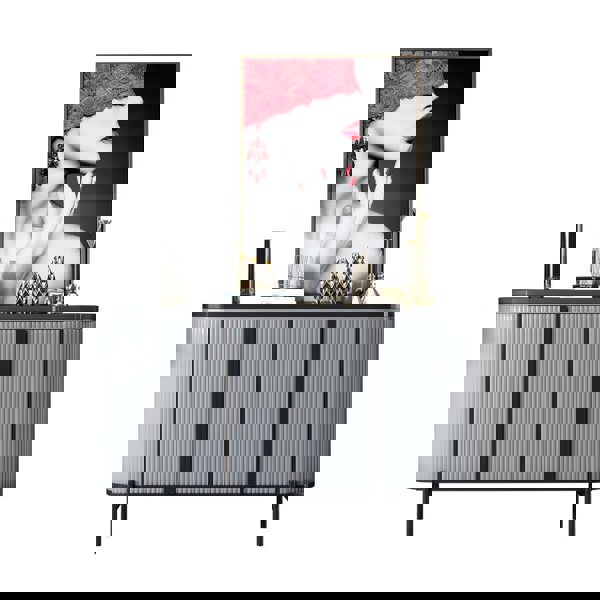 Elec Sideboard, Green & Gold-Weilai Concept-Light Grey ( With Black Table Top )-150cm-Weilai Concept