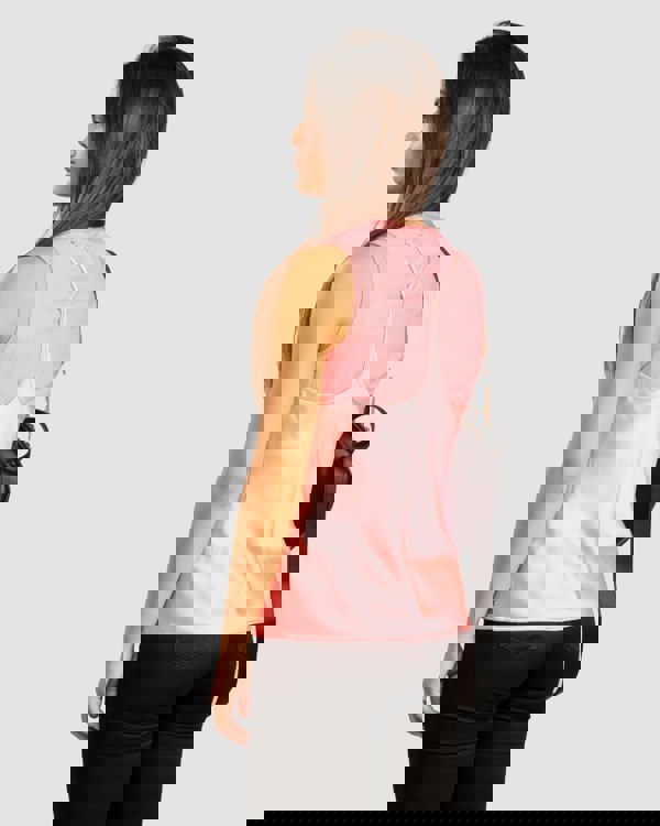 Armani Exchange Womens Layered Satin Blouse - Rose Quartz