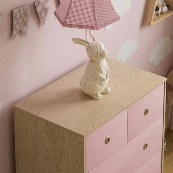 Junior Vida Neptune 5 Drawer Chest, Blue & Oak