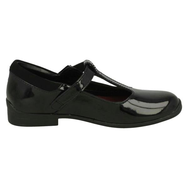Clarks Girls Clarks T-Bar School Shoes Jamie Sky