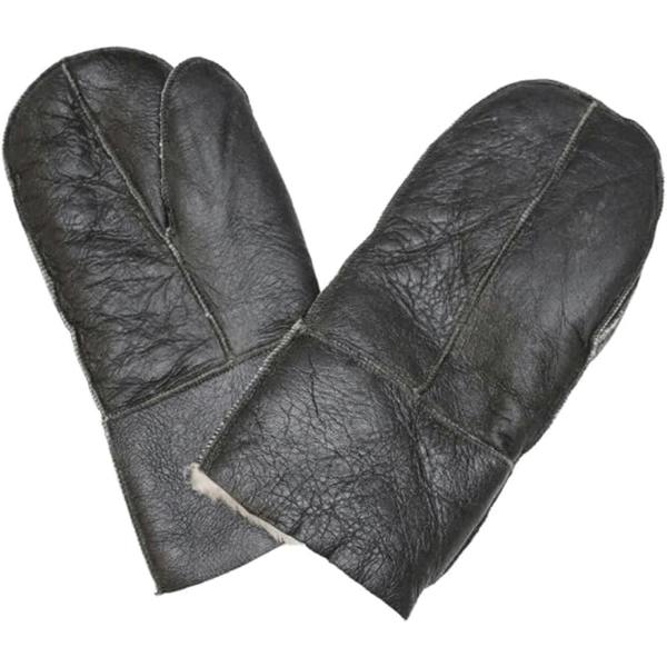 Unisex Sheepskin Shearling Leather Wool Lining Gloves - Infinity Leather - 1