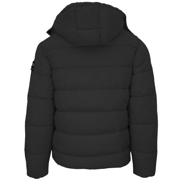 Plein Sport Padded Small Circular Logo Jacket - Black