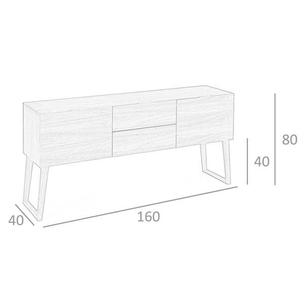 Angel Cerdá Walnut Sideboard 3077
