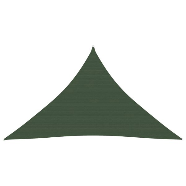 Berkfield Sunshade Sail 160 g/m�__ Dark Green 5x5x6 m HDPE