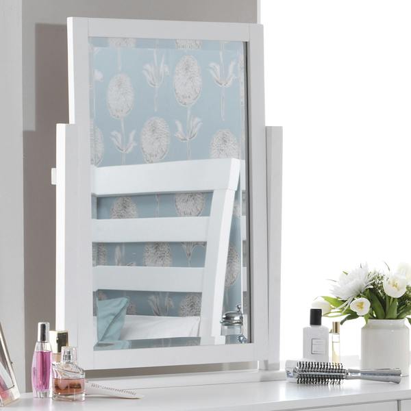 Statement Furniture Edward Hopper Dressing Table Mirror with Wooden Frame