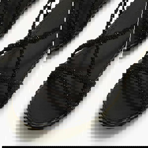 FitFlop FitFlop GRACIE CRYSTAL Womens Cross Strap Sandals All Black