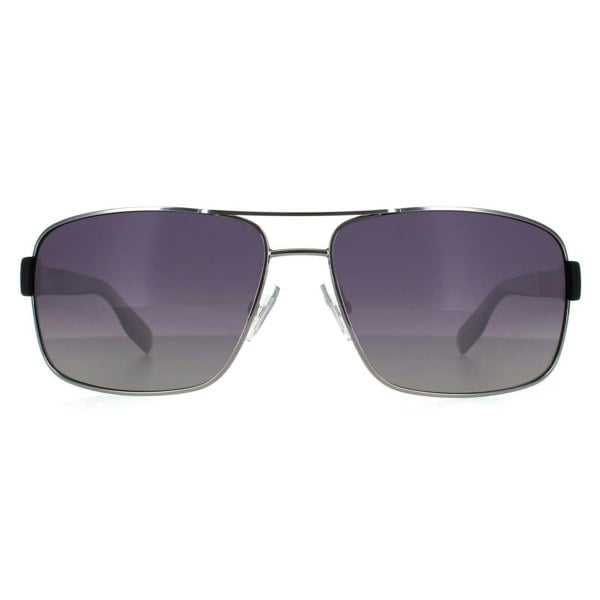 Hugo Boss Sunglasses 0521 OFR WJ Ruthenium Grey Gradient Polarized