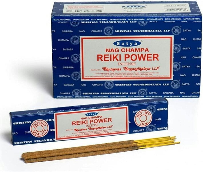 Satya Reiki Power Incense Sticks, 12 x 15g Packs