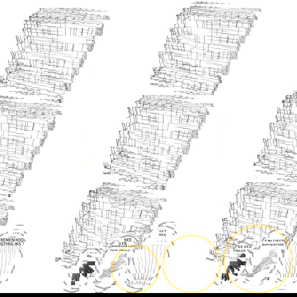 Monstershop Gabion Baskets 100 x 50 x 30cm / 3 Pack