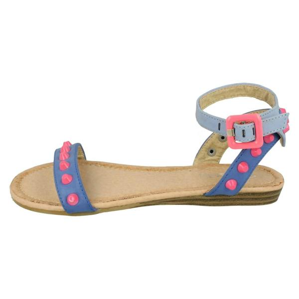Spot On Girls Spot On Flat Ankle Strap Sandal H0116