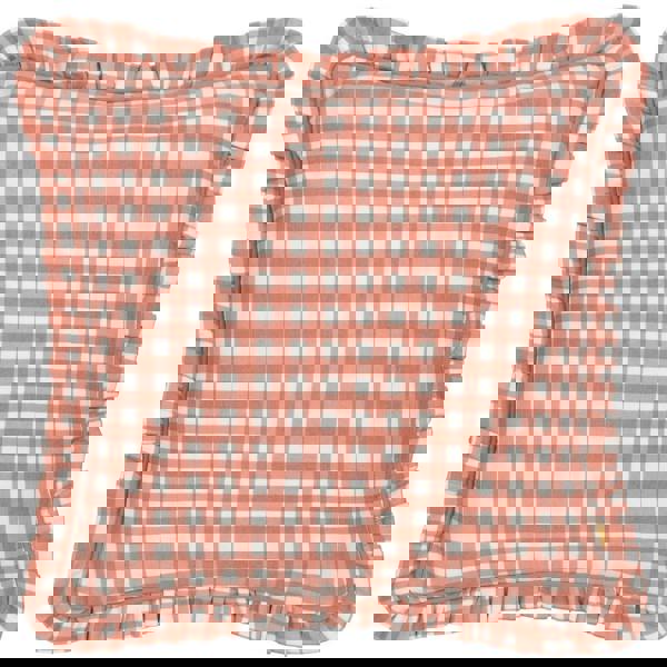 Furn Maude Reversible Gingham Cushion Cover - Rose
