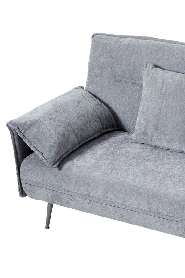 Living and Home 3-Seater Contemporary Convertible Sofa Bed with 2 Pillows