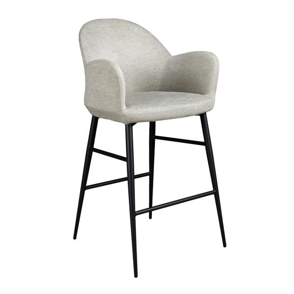 Angel Cerdá Light Grey Fabric Stool 4174