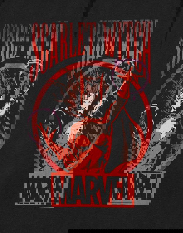 Marvel Womens Black Scarlet Witch Short Sleeved T-Shirt