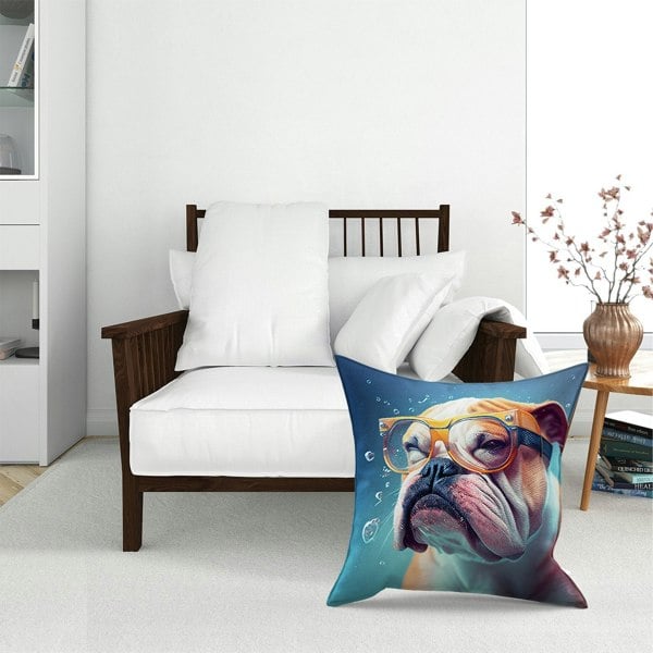 Warren Reed Bulldog Splashart Floor Cushion