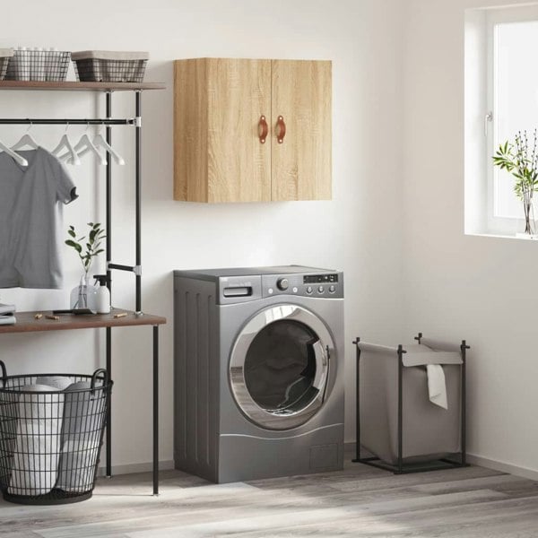 Berkfield Wall Cabinet Sonoma Oak 60x31x60 cm Engineered Wood