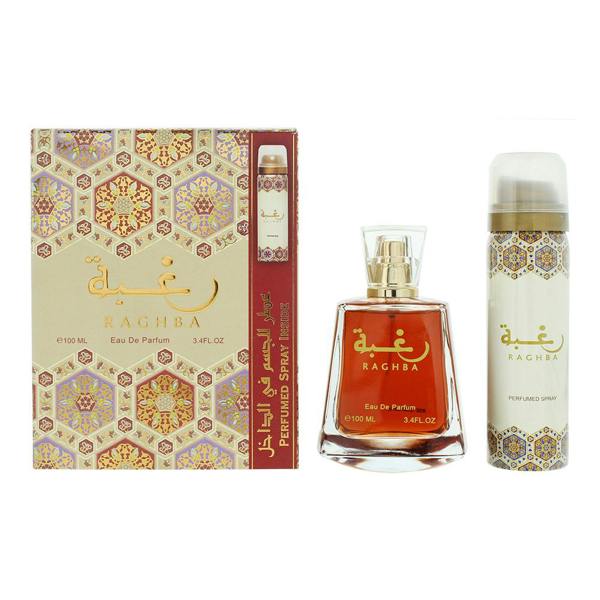 Lattafa Raghba Eau de Parfum 100ml + Deodorant Spray 50ml Gift Set