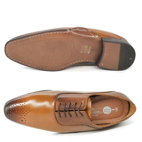 HX London Hillingdon Textured Oxford Shoes