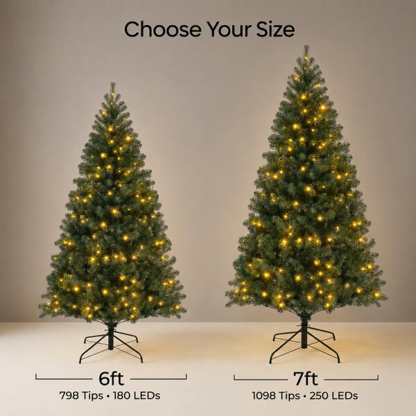 Outdoor Living Richmond Fir Winter Pre-Lit Artificial Christmas Tree