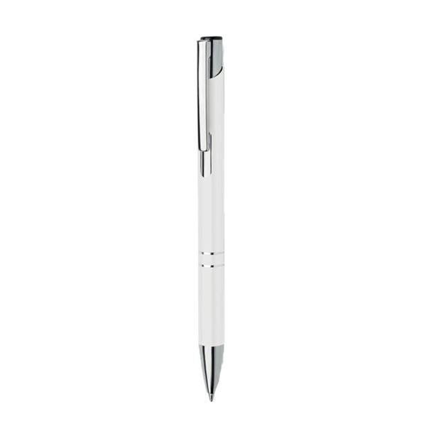 MidOcean Bern Ra Recycled Aluminium Ballpoint Pen - White - 