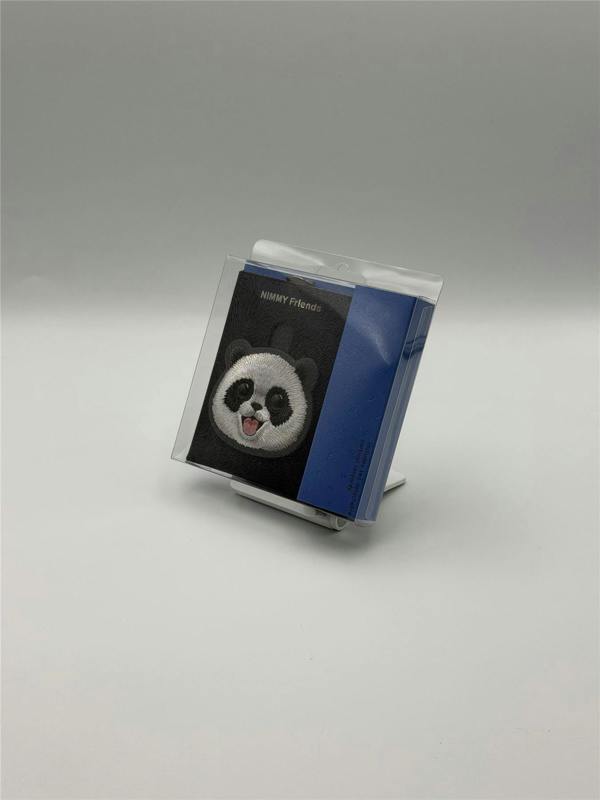 Nimmy Friends Nimmy Big Eye Cute Pet Travel Panda Face Card Sleeve Holder Black - N-XDY-KT-06-A